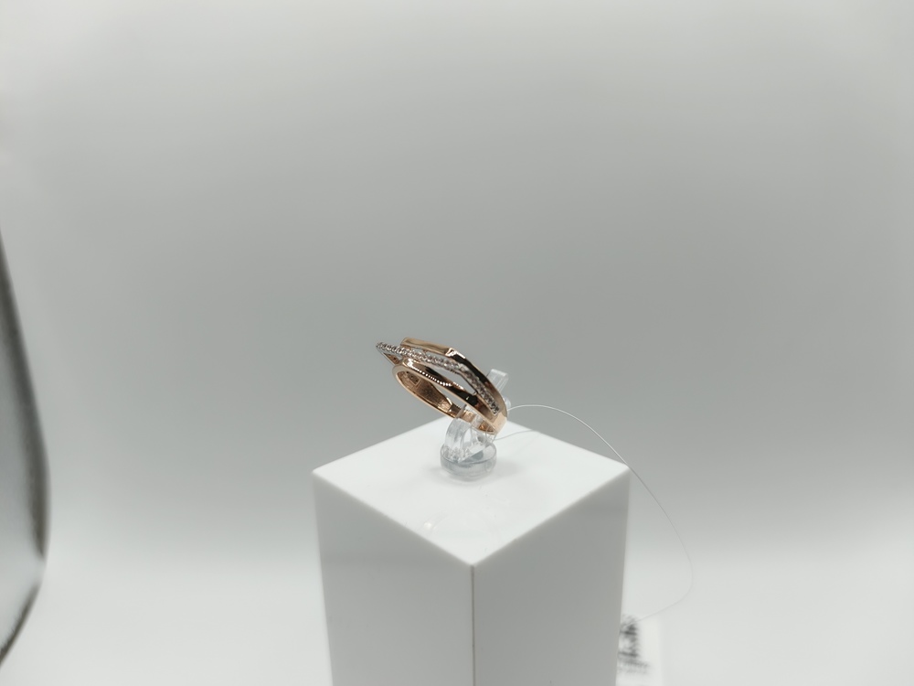 КОЛЬЦО С КАМНЯМИ (Au 585)