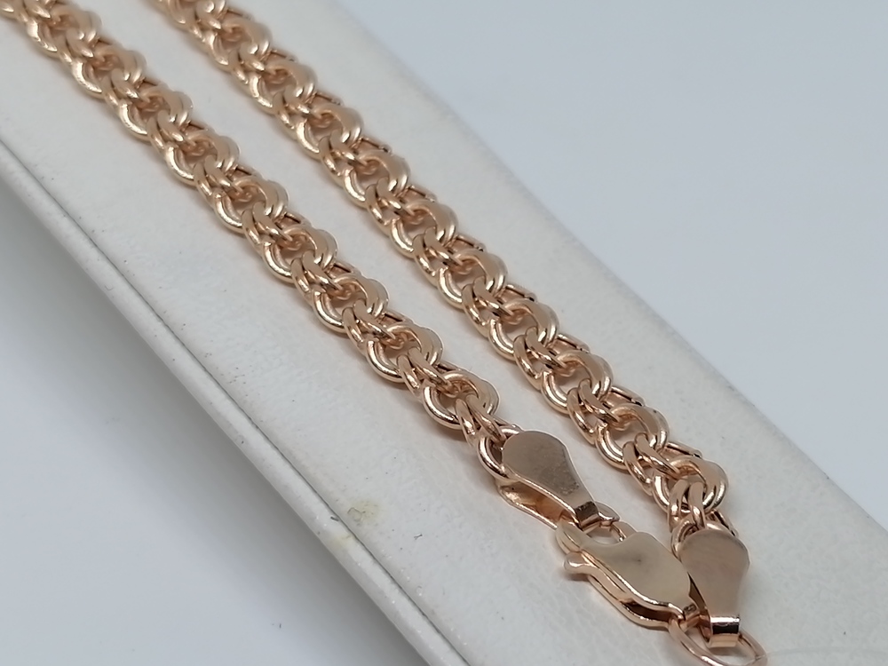 8080200П-50 ЦЕПЬ ПУСТОТЕЛАЯ Бисмарк (Au 585)