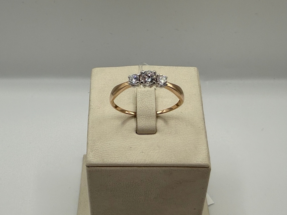 КОЛЬЦО С КАМНЯМИ (Au 585)