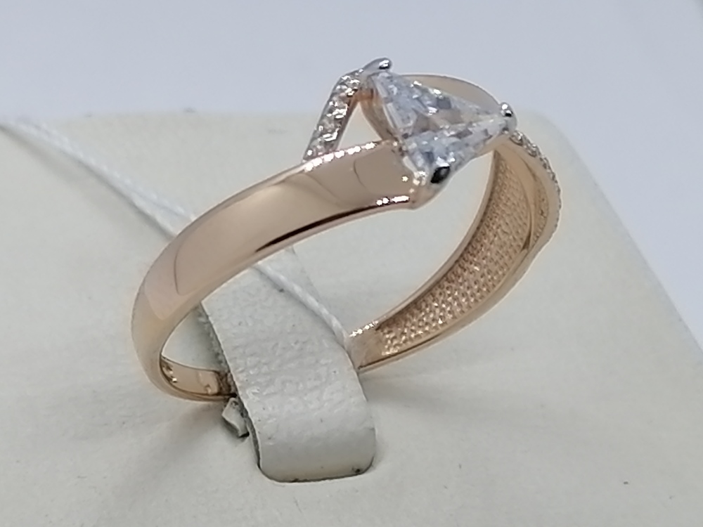 КОЛЬЦО С КАМНЯМИ (Au 585)