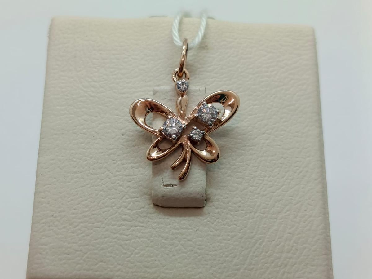 ПОДВЕСКА С КАМНЯМИ (Au 585)