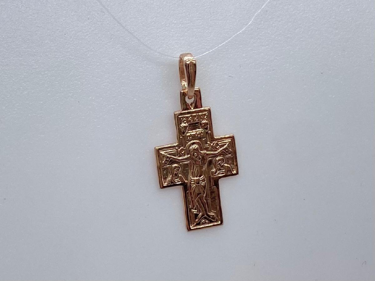 810-00101-10-00-00-00 ПОДВЕСКА КРЕСТ без камня (Au 585)