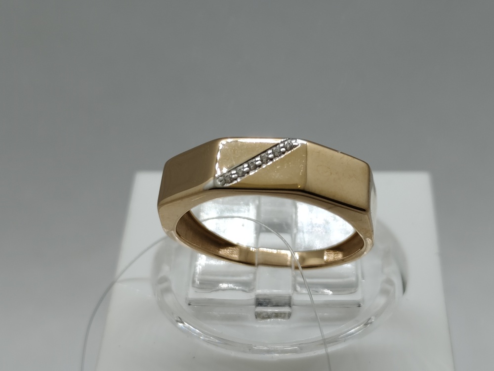 КОЛЬЦО С КАМНЯМИ (Au 585)