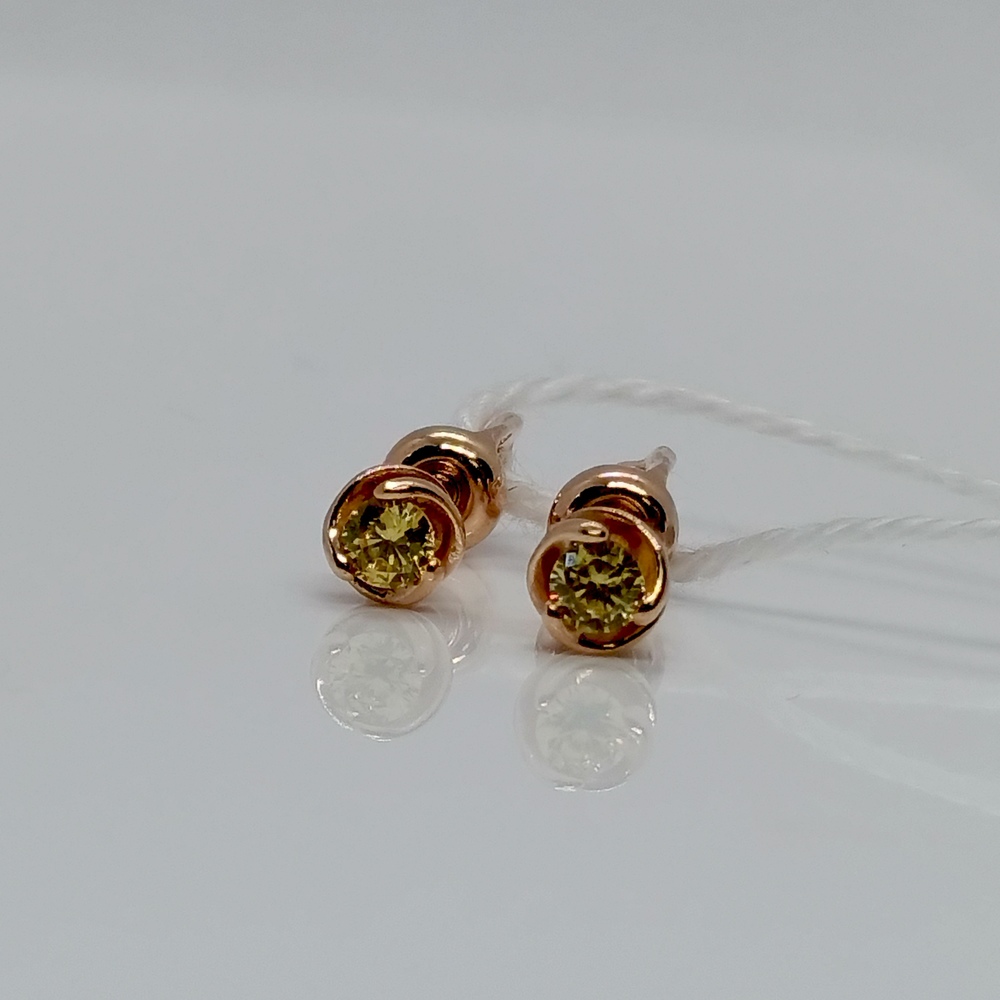 СПУС585 СЕРЬГИ ПУСЕТЫ (Au 585)