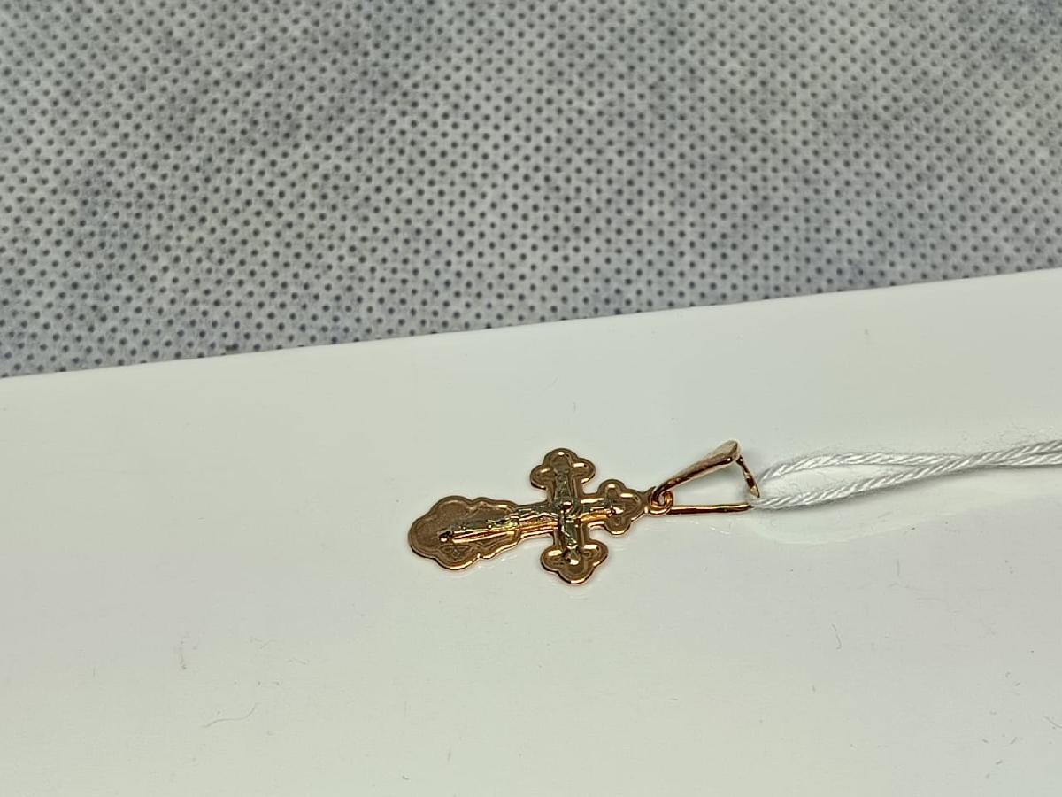 ПОДКБК585 ПОДВЕСКА КРЕСТ БЕЗ КАМНЯ (Au 585)