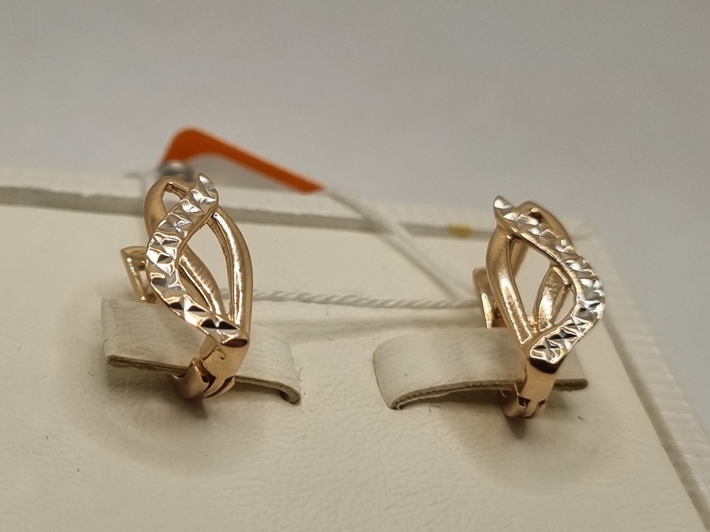 СЕРЬГИ БЕЗ КАМНЯ (Au 585)