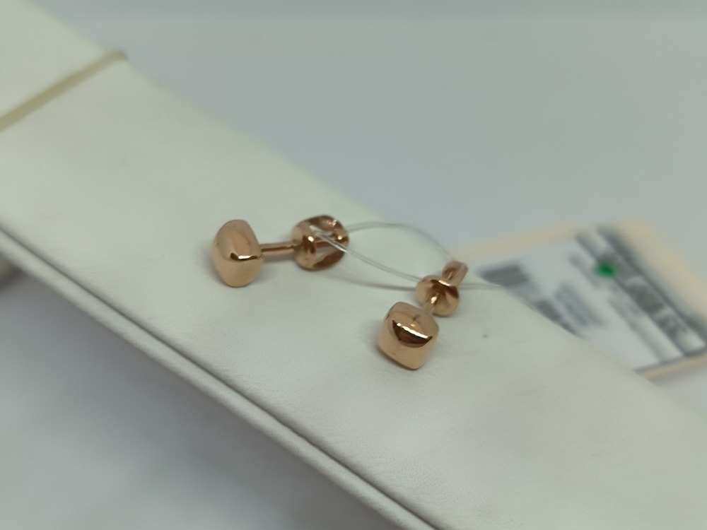 СЕРЬГИ ПУСЕТЫ без камня (Au 585)