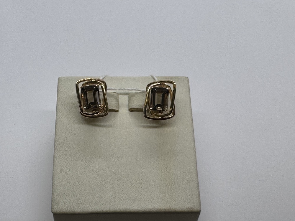 СЕРЬГИ С КАМНЕМ (Au 585)