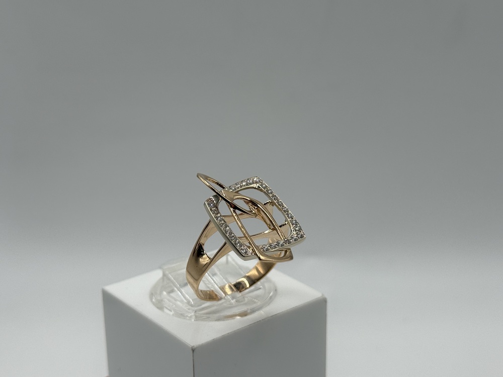 КОЛКМИ585 КОЛЬЦО С КАМНЯМИ (Au 585)
