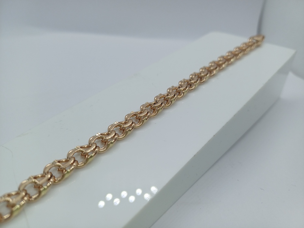 БЛБ585 БРАСЛЕТ ПОЛНОВЕСНЫЙ Бисмарк (Au 585)