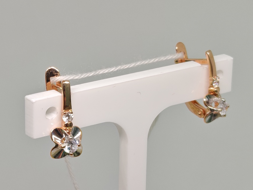 СЕРЬГИ С КАМНЯМИ (Au 585)