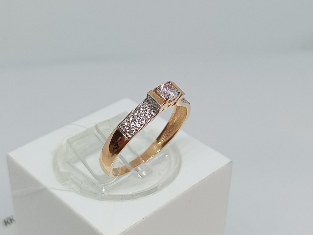 КОЛЬЦО С КАМНЯМИ (Au 585)