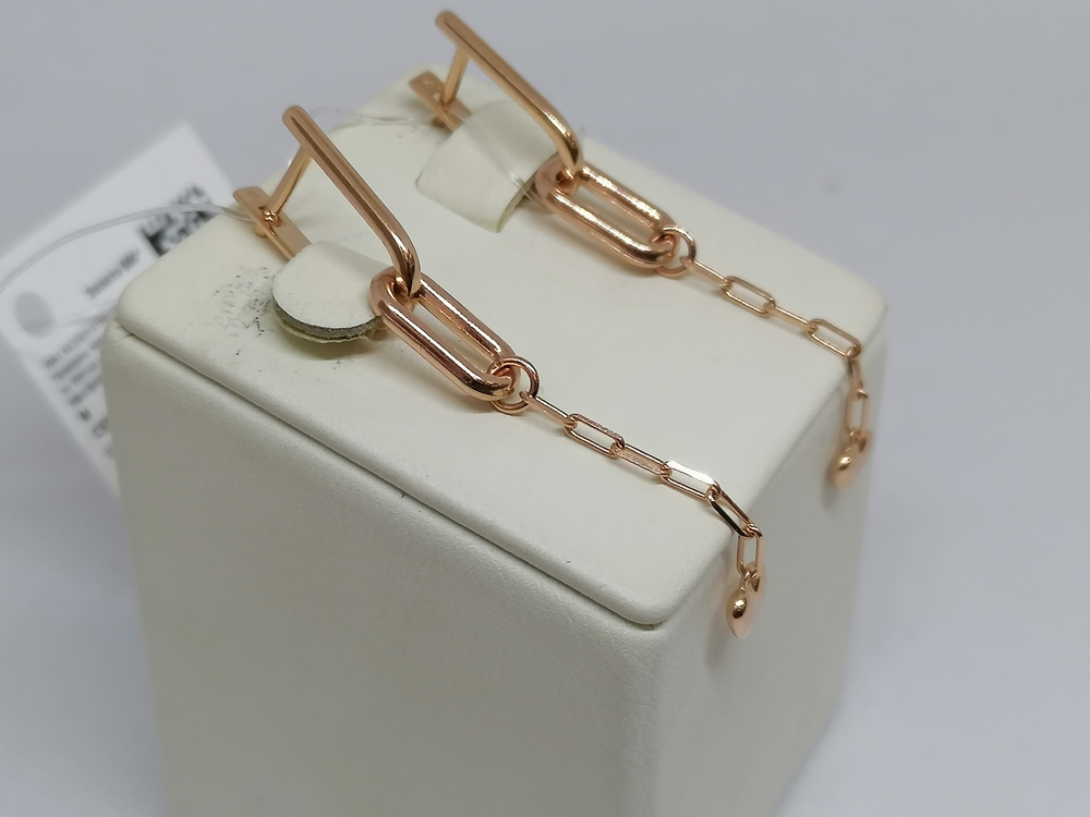 СЕРЬГИ БЕЗ КАМНЯ (Au 585)