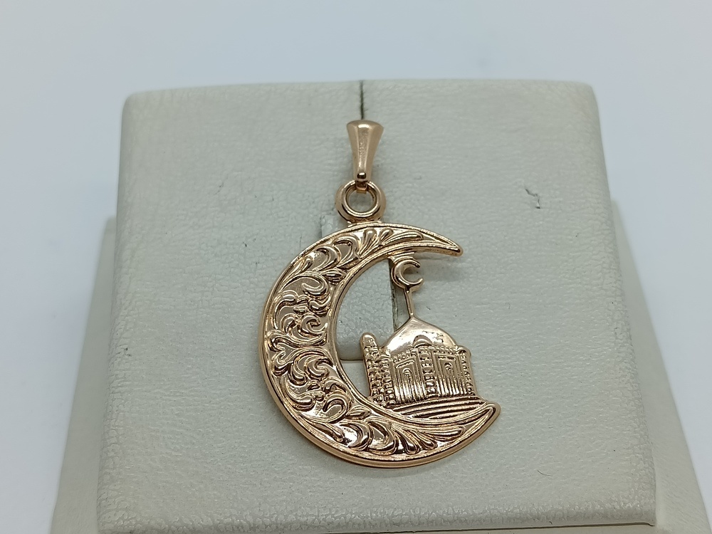 ПОДВЕСКА ПОЛУМЕСЯЦ БЕЗ КАМНЯ (Au 585)