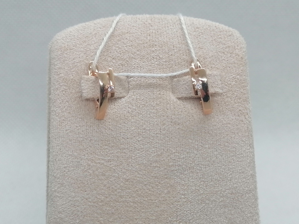 СЕРЬГИ С КАМНЕМ (Au 585)