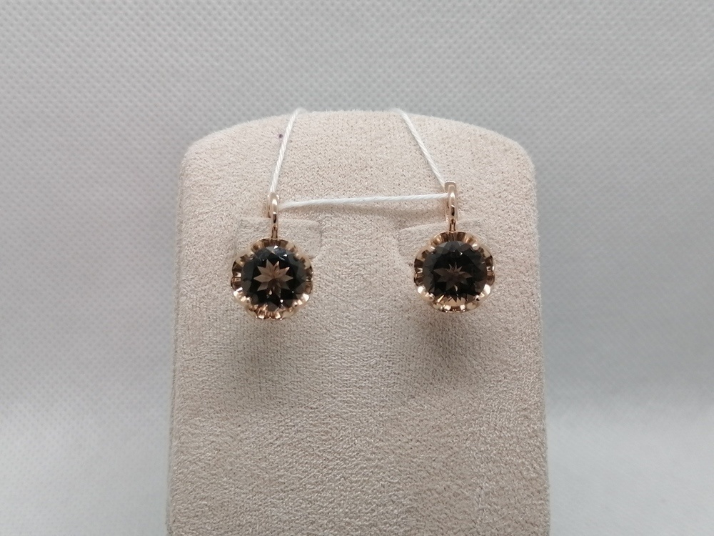 СЕРЬГИ С КАМНЕМ (Au 585)