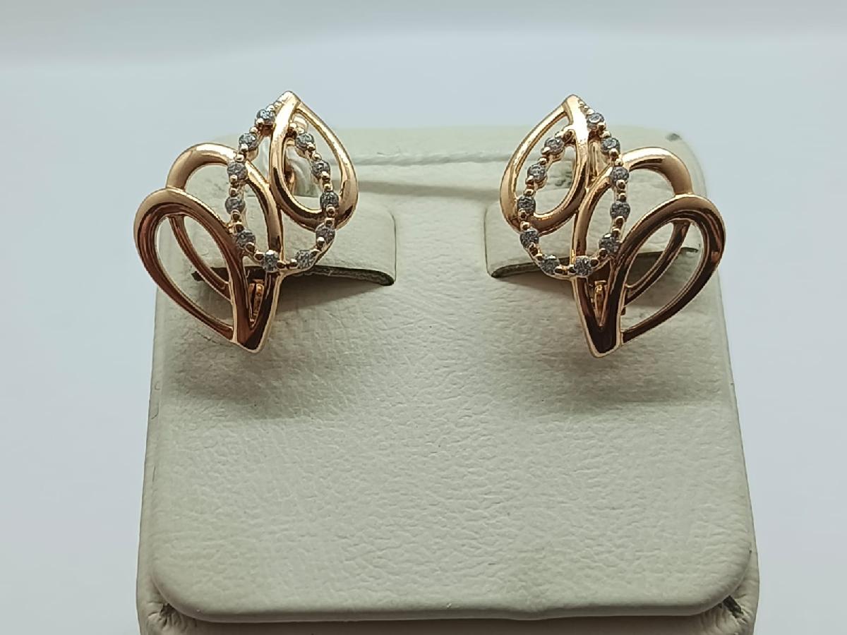 СЕРЬГИ С КАМНЯМИ (Au 585)