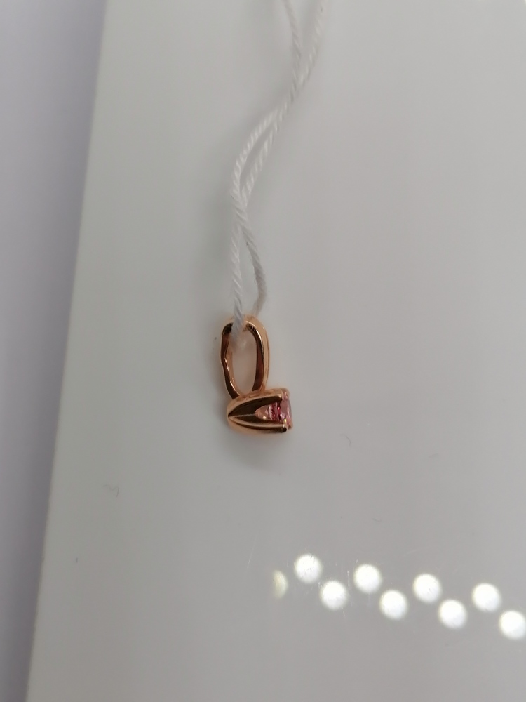 5549sw17 ПОДВЕСКА С КАМНЕМ (Au 585)