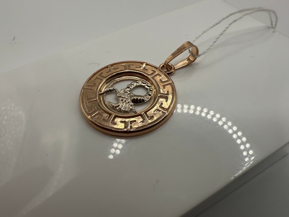 ПОДВЕСКА ЗНАК ЗОДИАКА СКОРПИОН (Au 585)