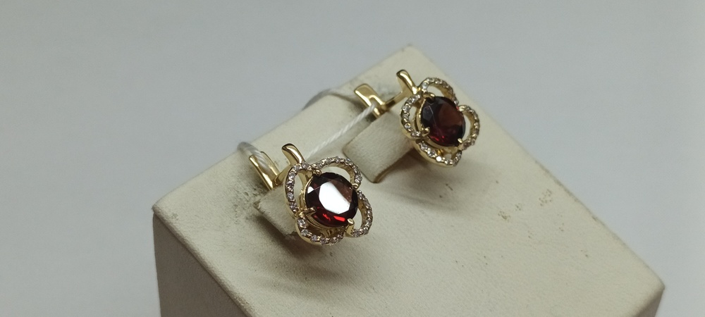 СЕРЬГИ С КАМНЯМИ (Au 585)