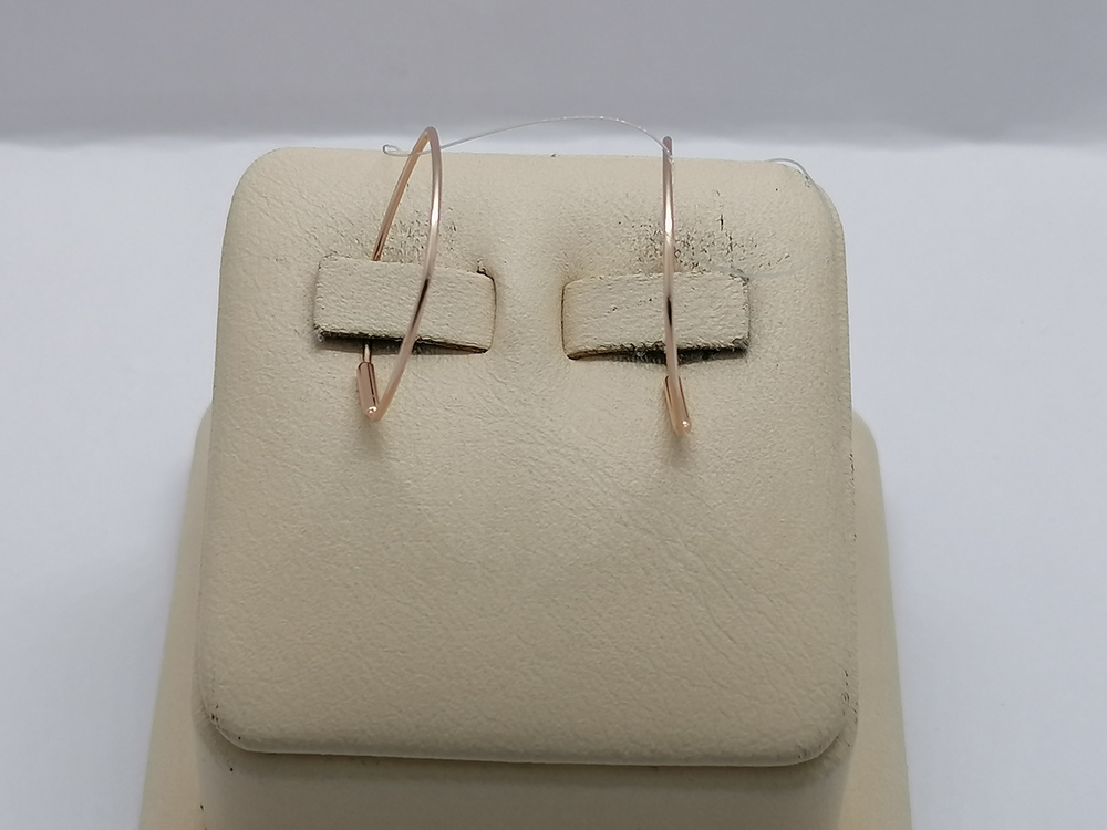 СЕРЬГИ БЕЗ КАМНЯ (Au 585)