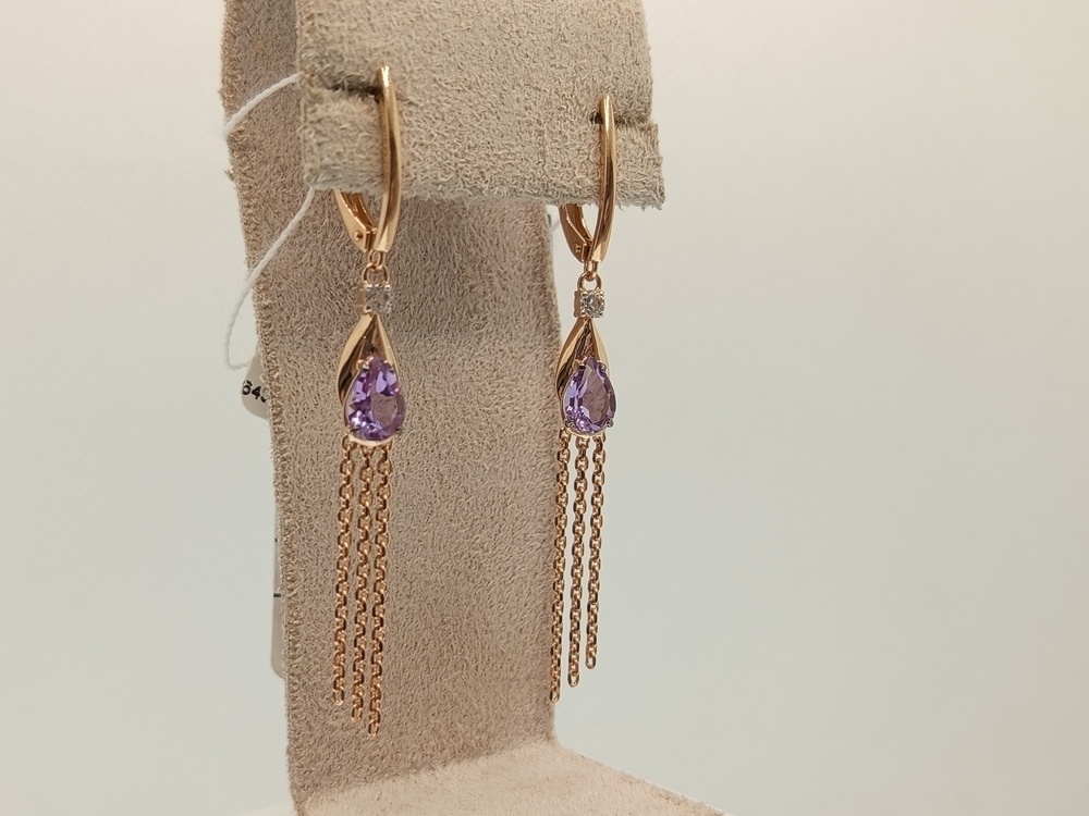 СЕРЬГИ С КАМНЯМИ (Au 585)