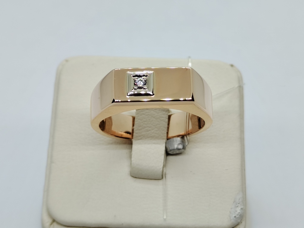 КОЛЬЦО ПЕЧАТКА с камнем (Au 585)