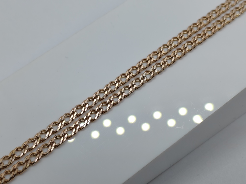 ЦЕПЬ ПОЛНОВЕСНАЯ Ромб двойной (Au 585)