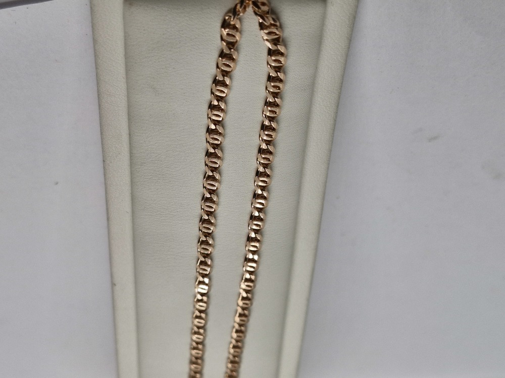 ЦЕПЬ ПОЛНОВЕСНАЯ Птичий глаз(глаз пантеры) (Au 585)