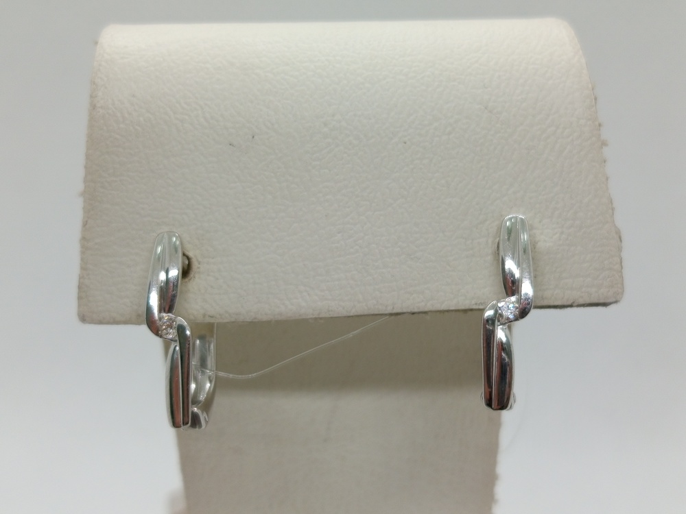 СЕРЬГИ БРИЛЛИАНТ (Ag 925)