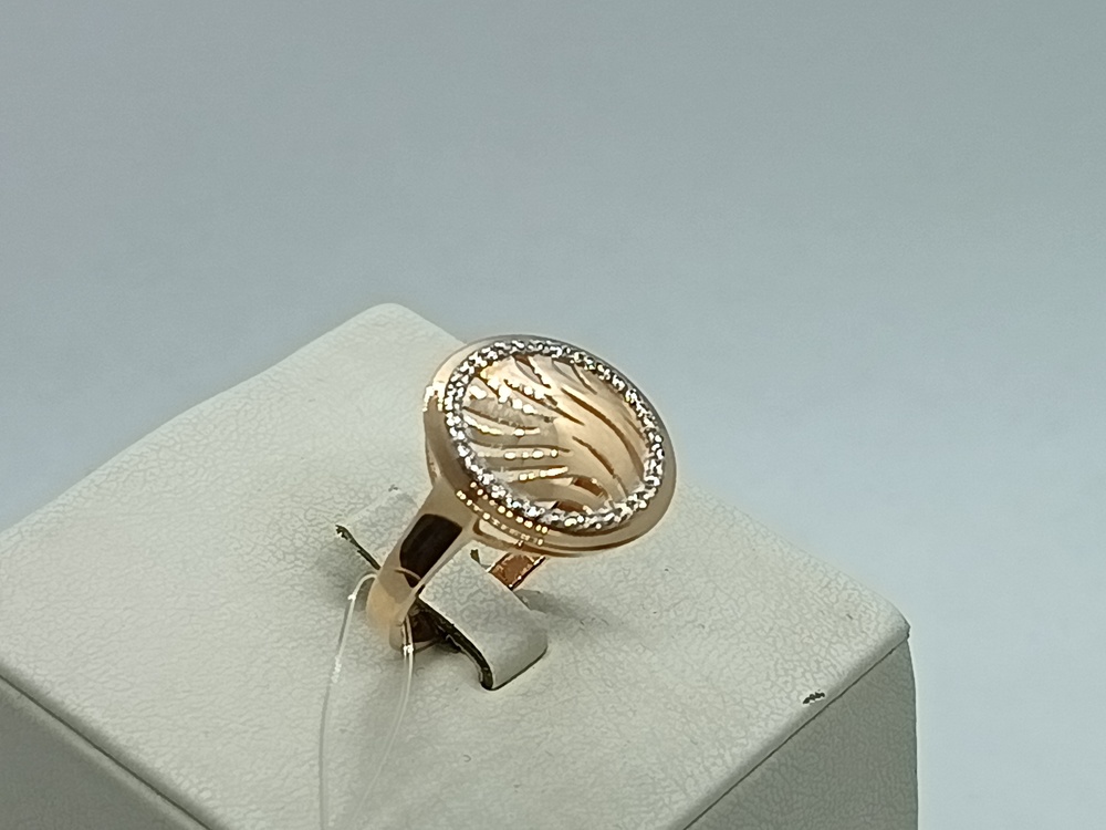 КОЛЬЦО С КАМНЯМИ (Au 585)