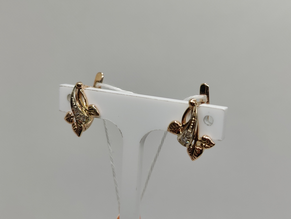 СЕРЬГИ С КАМНЯМИ (Au 585)