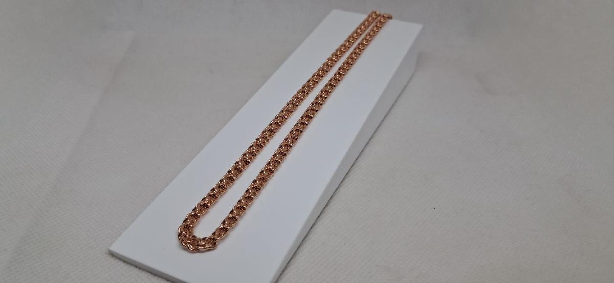 10080380155 ЦЕПЬ ПУСТОТЕЛАЯ Бисмарк (Au 585)