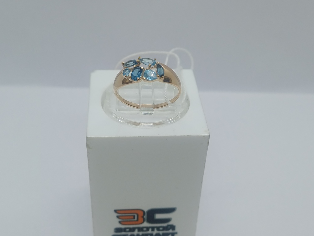 КОЛКМИ585 КОЛЬЦО С КАМНЯМИ (Au 585)
