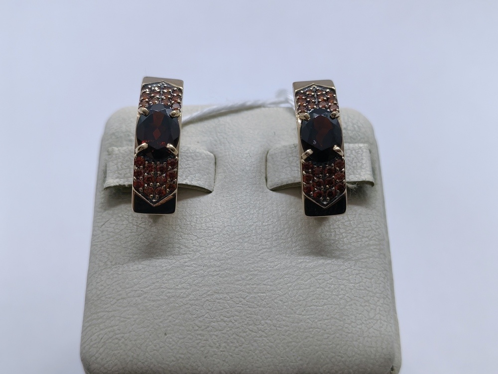 СКМИ585 СЕРЬГИ С КАМНЯМИ (Au 585)