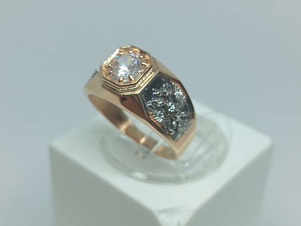 ПЕЧАТКА С КАМНЯМИ (Au 585)