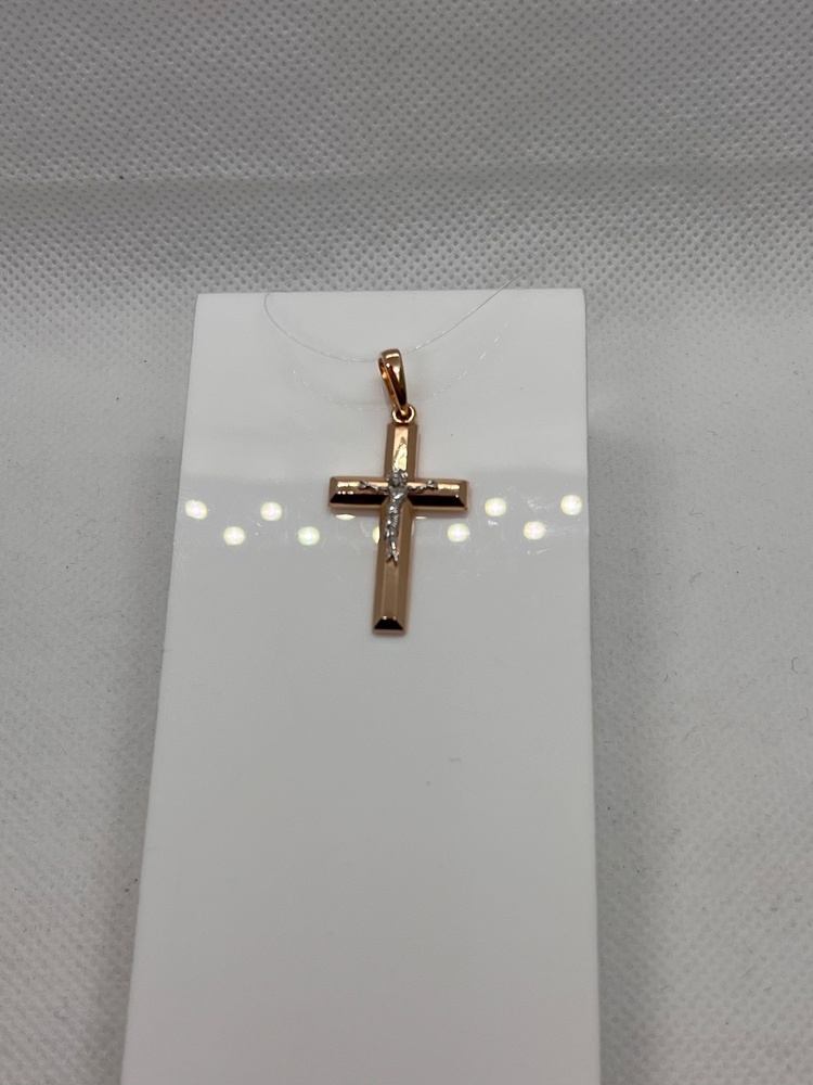 ПОДВЕСКА КРЕСТ без камня (Au 585)
