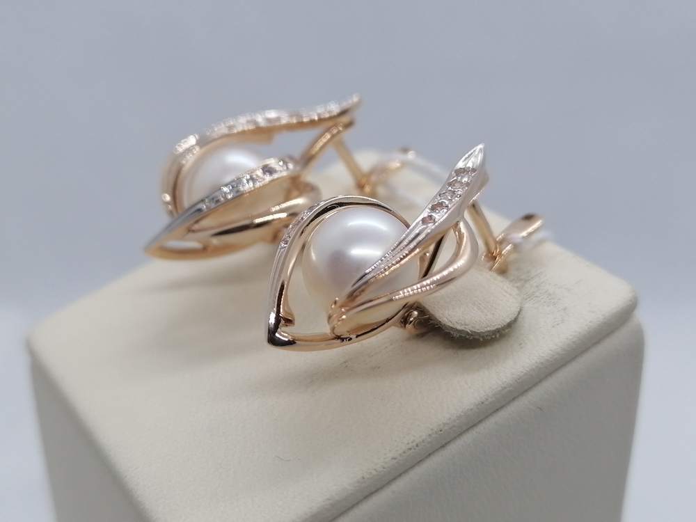 СЕРЬГИ С КАМНЯМИ (Au 585)