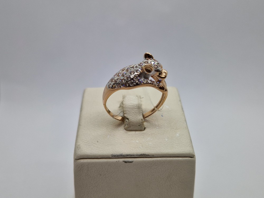 КОЛЬЦО С КАМНЯМИ (Au 585)