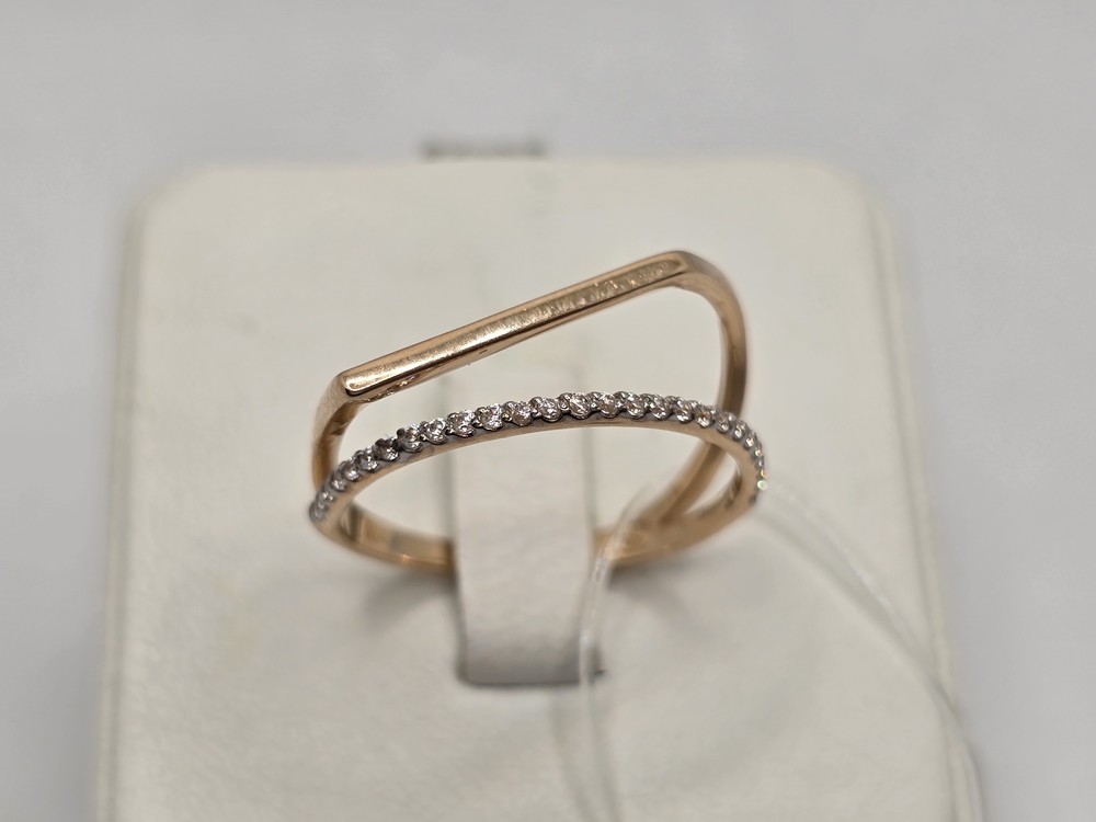 КОЛЬЦО С КАМНЯМИ (Au 585)