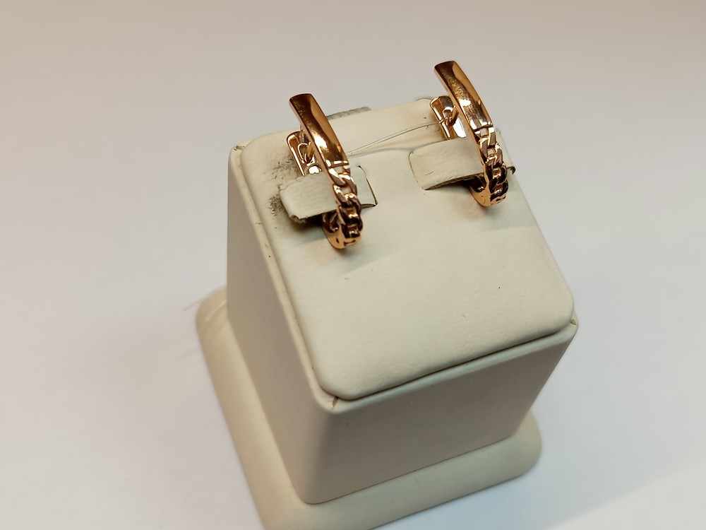 СЕРЬГИ БЕЗ КАМНЯ (Au 585)