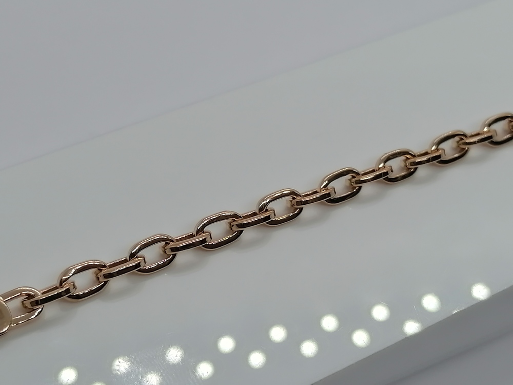 БРАСЛЕТ ПУСТОТЕЛЫЙ Якорное (Au 585)