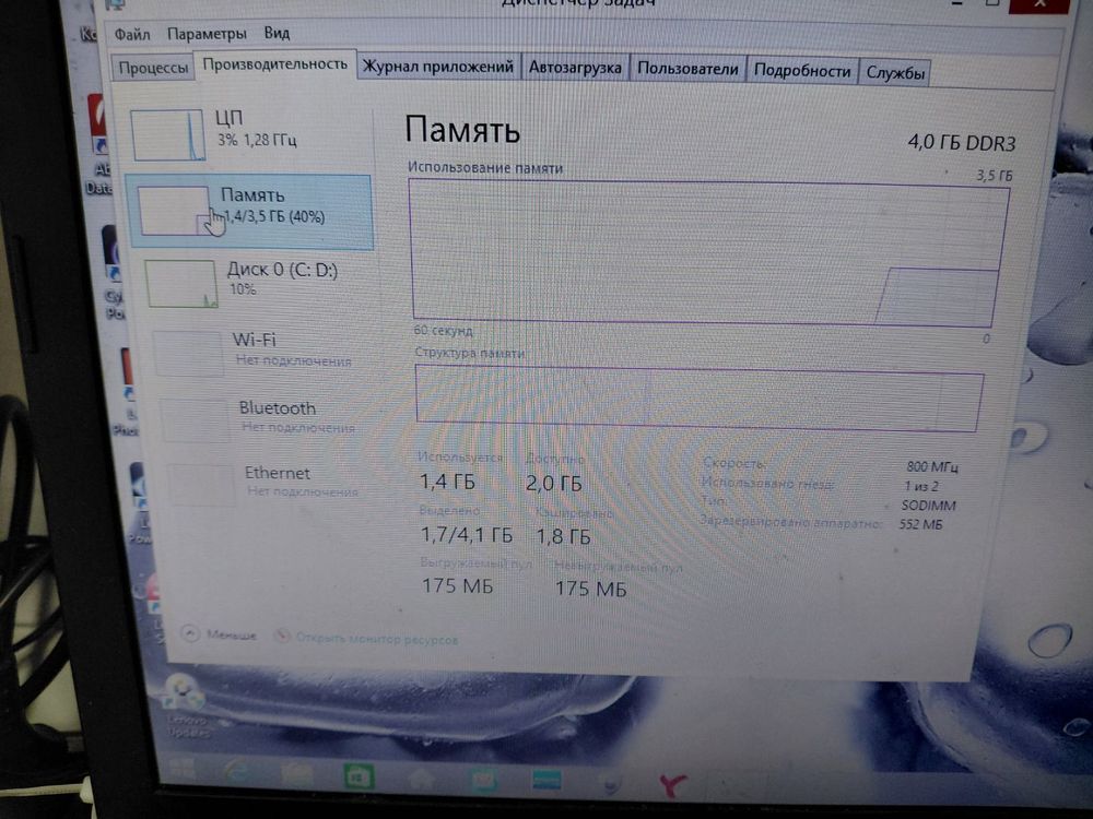 Ноутбук Lenovo; A8-6410, Radeon 8500M, 4 Гб, Нет, 500 Гб