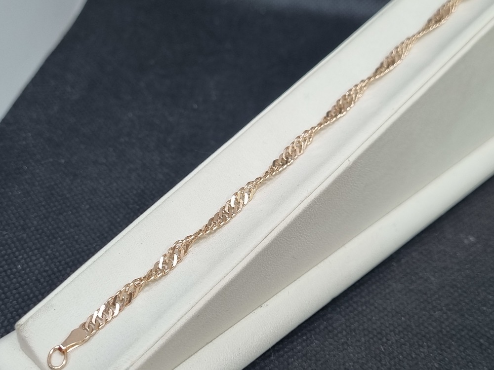 БРАСЛЕТ ПУСТОТЕЛЫЙ Сингапур (Au 585)