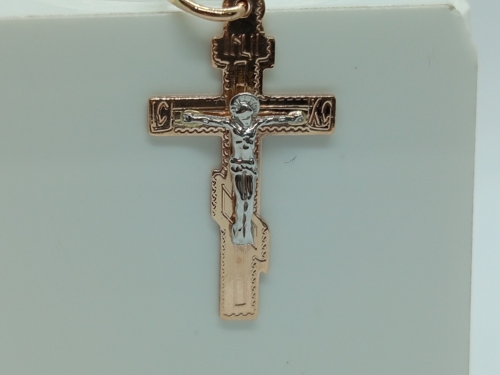 ПОДВЕСКА КРЕСТ без камня (Au 585)