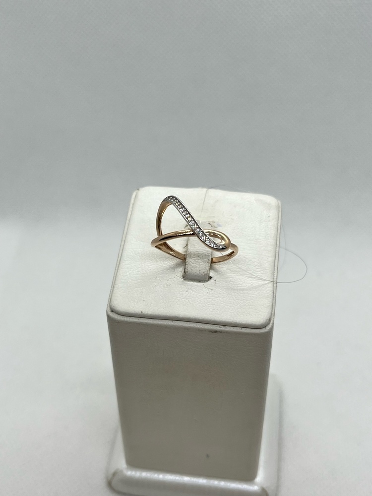 КОЛЬЦО С КАМНЯМИ (Au 585)