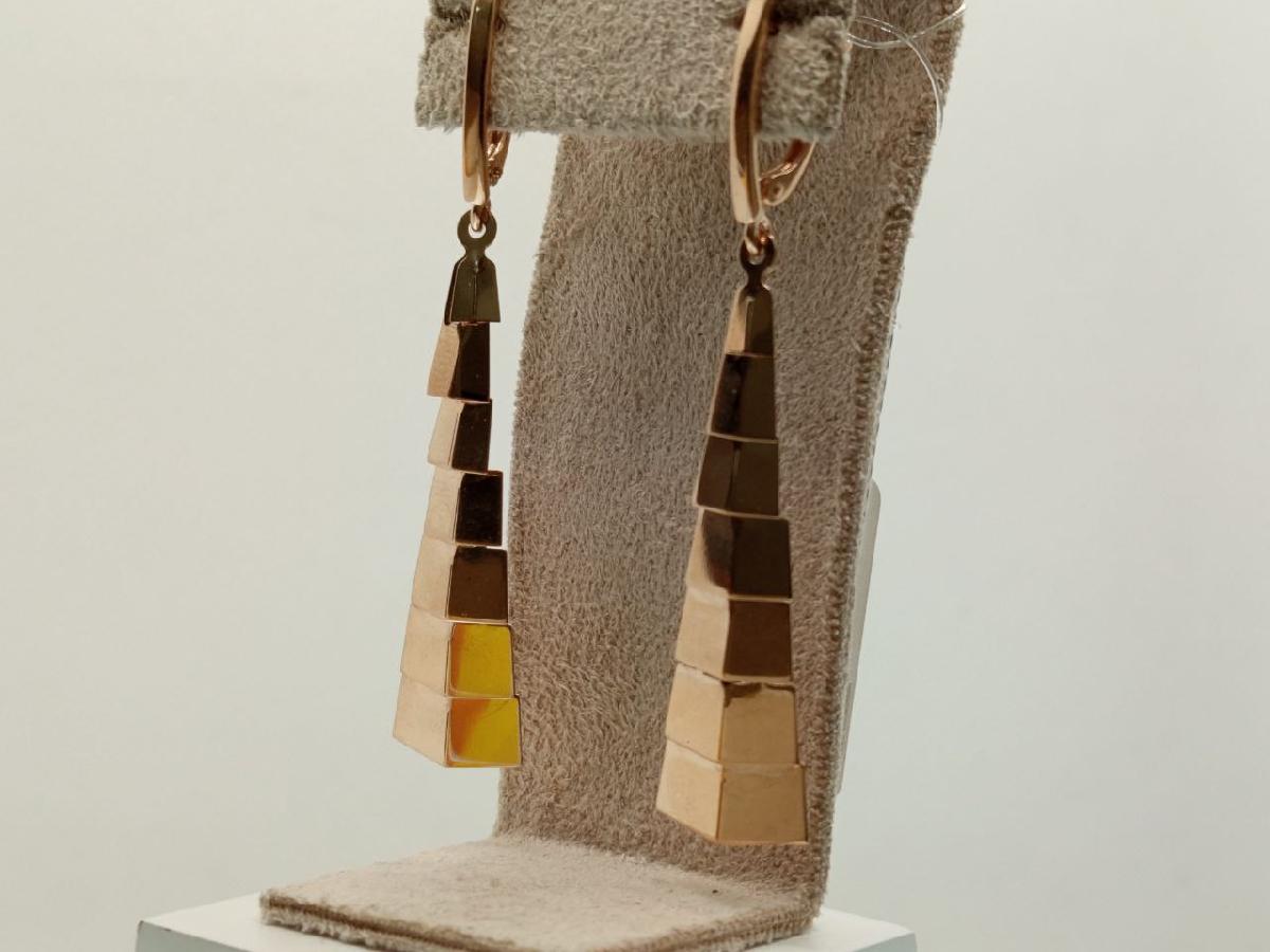 СЕРЬГИ БЕЗ КАМНЯ (Au 585)