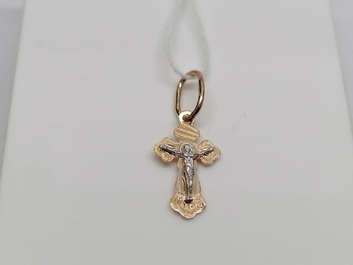 ПОДВЕСКА КРЕСТ без камня (Au 585)