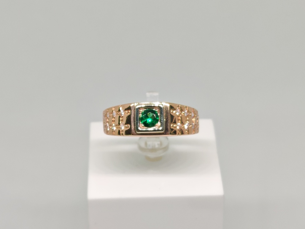 ПЕЧАТКА С КАМНЯМИ (Au 585)