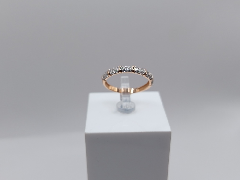 КОЛЬЦО С КАМНЯМИ (Au 585)